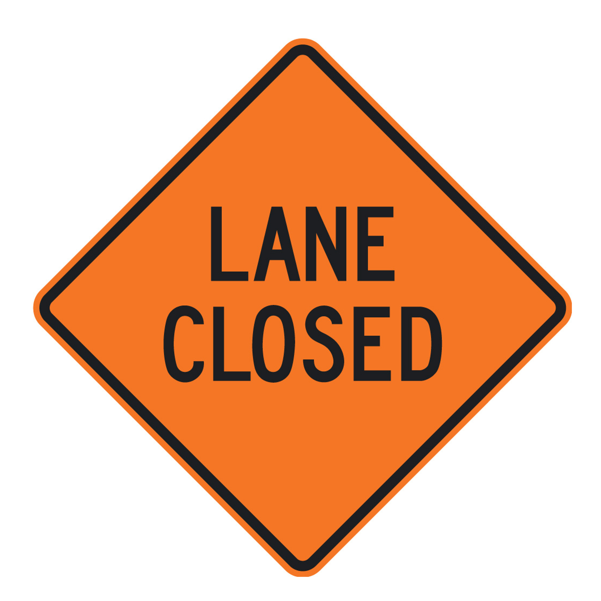 Eastern Metal, 30in. X 30in. X .080 Aluminum Orange Sign w/HIS, Height 30 in, Width 30 in, Model# AL-30-HIO-D-LC
